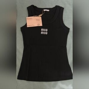 Miu Miu Black Sleeveless Top